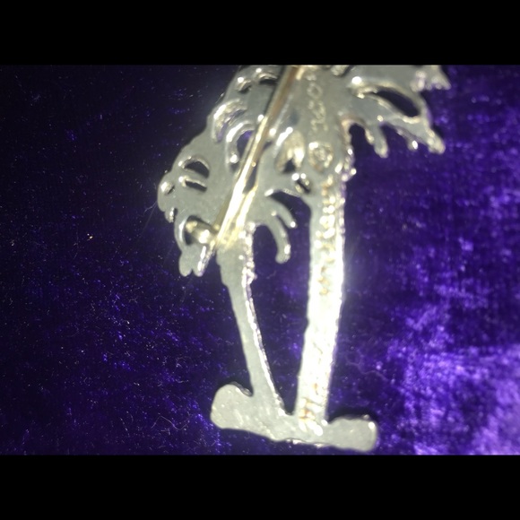 Maurice Milleur Pam  Polished Pewter Tree Pin - Picture 3 of 4